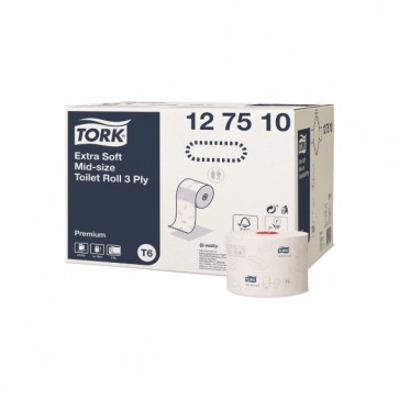 Tork Premium - toalettpapír, kompakt tekers - Extra Soft