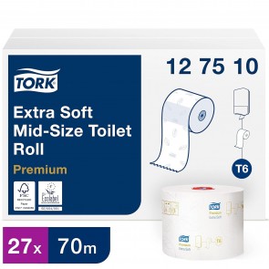 Tork Premium - toalettpapír, kompakt tekers - Extra Soft, 27 db