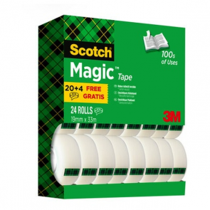 Scotch Magic 810 láthatatlan ragasztószalag, 33 m, 24 Db