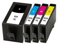 Tintapatron HP 934XL / 935XL - 4 Pack | Utángyártott | Kompatibilis Nyomtató Tinta Patron | Festék a Nyomtatóhoz | Cartridge